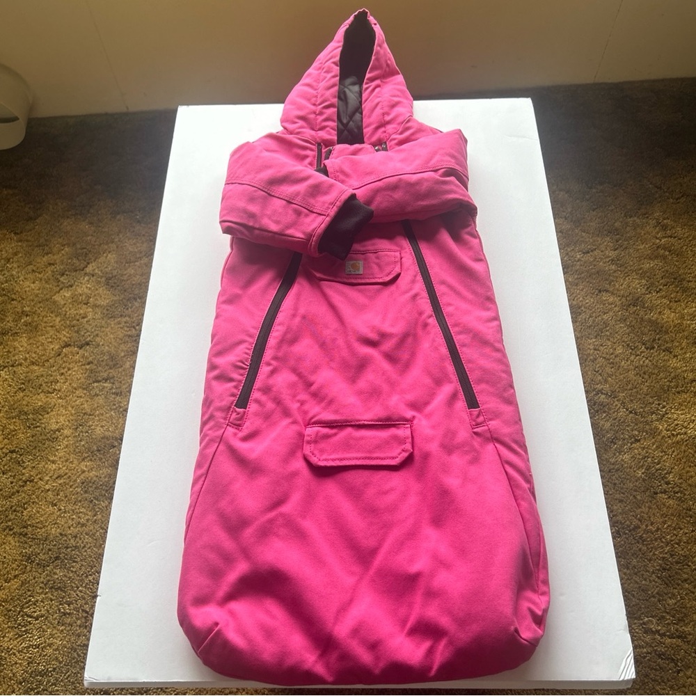 Carhartt baby snowsuit pink canvas